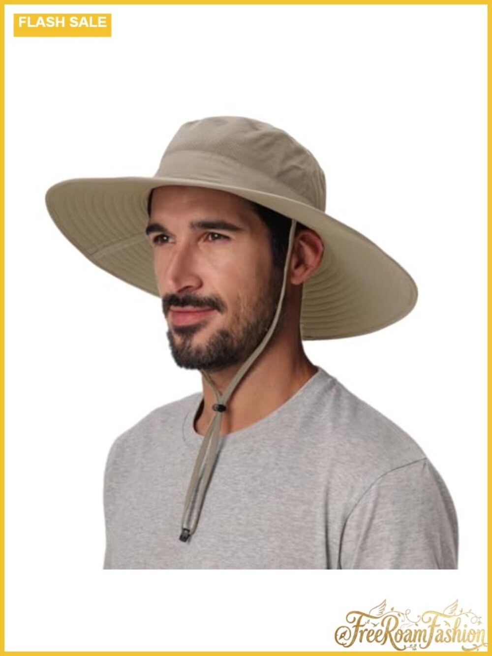 UPF 50+ Wide Brim Sun Hat Foldable Boonie Fishing Hiking Outdoor